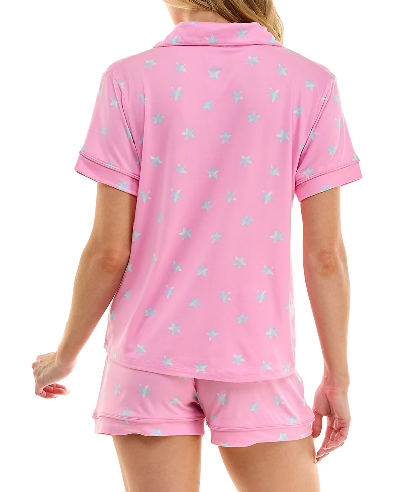 Roudelain Women's Yummy Notched-Collar Pajama Set