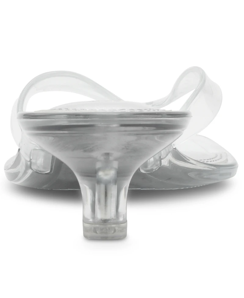 Steve Madden Women's Tracie-j Kitten-Heel Jelly Thong Sandals