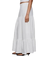 Sanctuary Women's The Prairie Linen Tiered Maxi Skirt