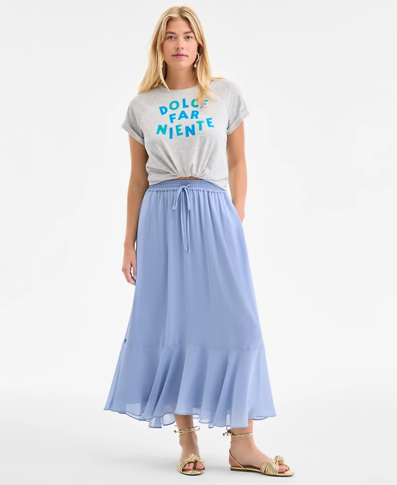 On 34th Women's Floral Tiered Midi Skirt, Exclusively at Macy's