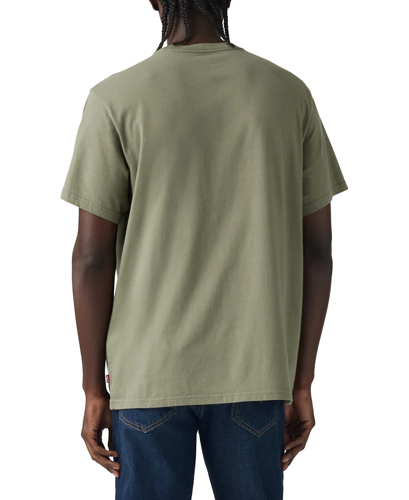 Levi's Men's Relaxed Fit Box Tab Short Sleeve Logo Graphic Crewneck T-Shirt