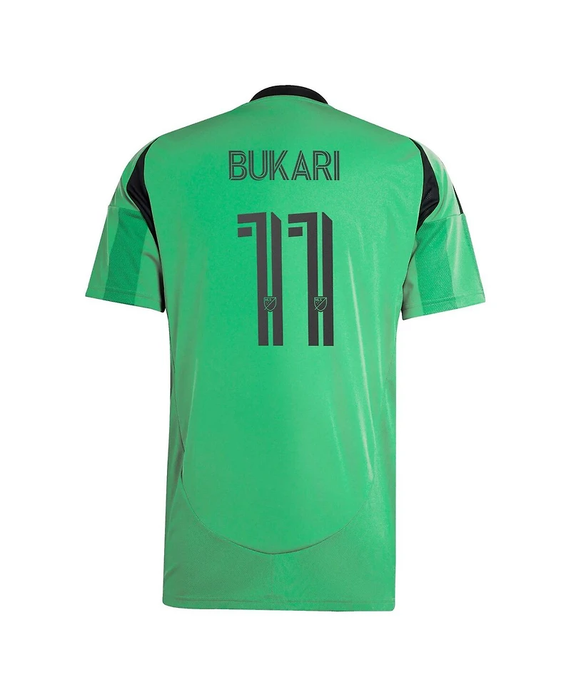 Adidas Men's Osman Bukari Green Austin Fc 2025 The Heartbeat Kit Replica Player Jersey