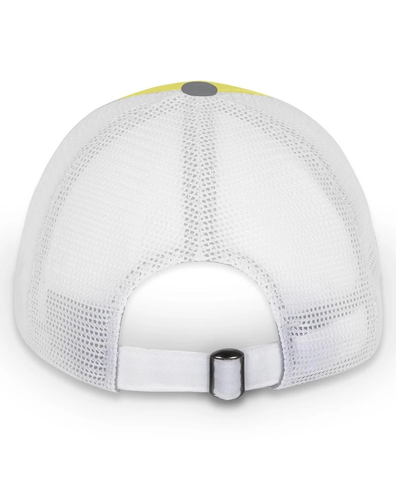 Checkered Flag Sports Women's Yellow/White Ryan Blaney Pit Box Adjustable Trucker Hat