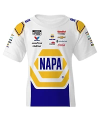 Hendrick Motorsports Team Collection Big Boys and Girls White Chase Elliott Napa Uniform T-Shirt