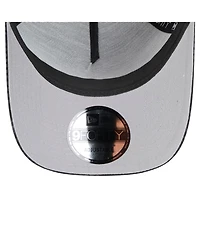 New Era Men's Black Los Angeles Lakers Midnight Ink Tonal A-Frame Trucker 9FORTY Adjustable Hat