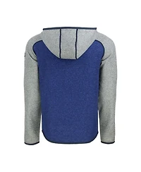 Cutter & Buck Men's Royal/Heather Gray Los Angeles Dodgers Mainsail Full-Zip Hooded Jacket