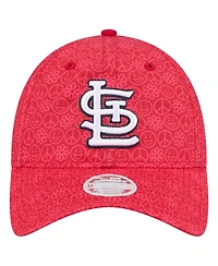 New Era Women's Red St. Louis Cardinals Don't Worry 9TWENTY Adjustable Hat