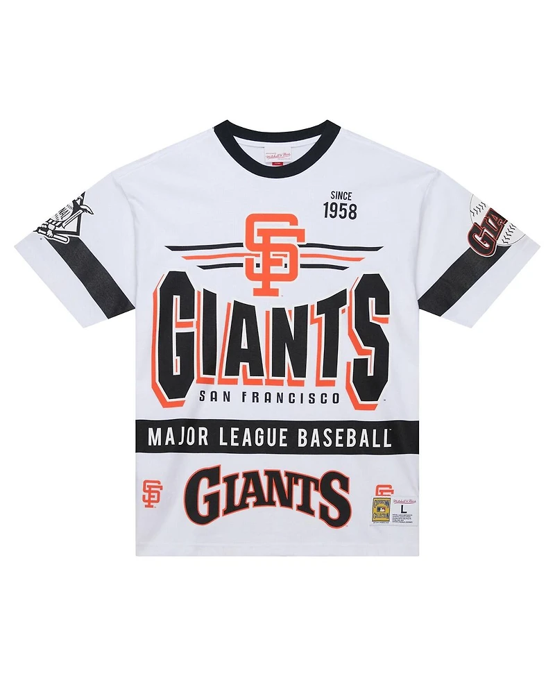 Mitchell & Ness Men's White San Francisco Giants Cooperstown Collection Team Origins Premium T-Shirt
