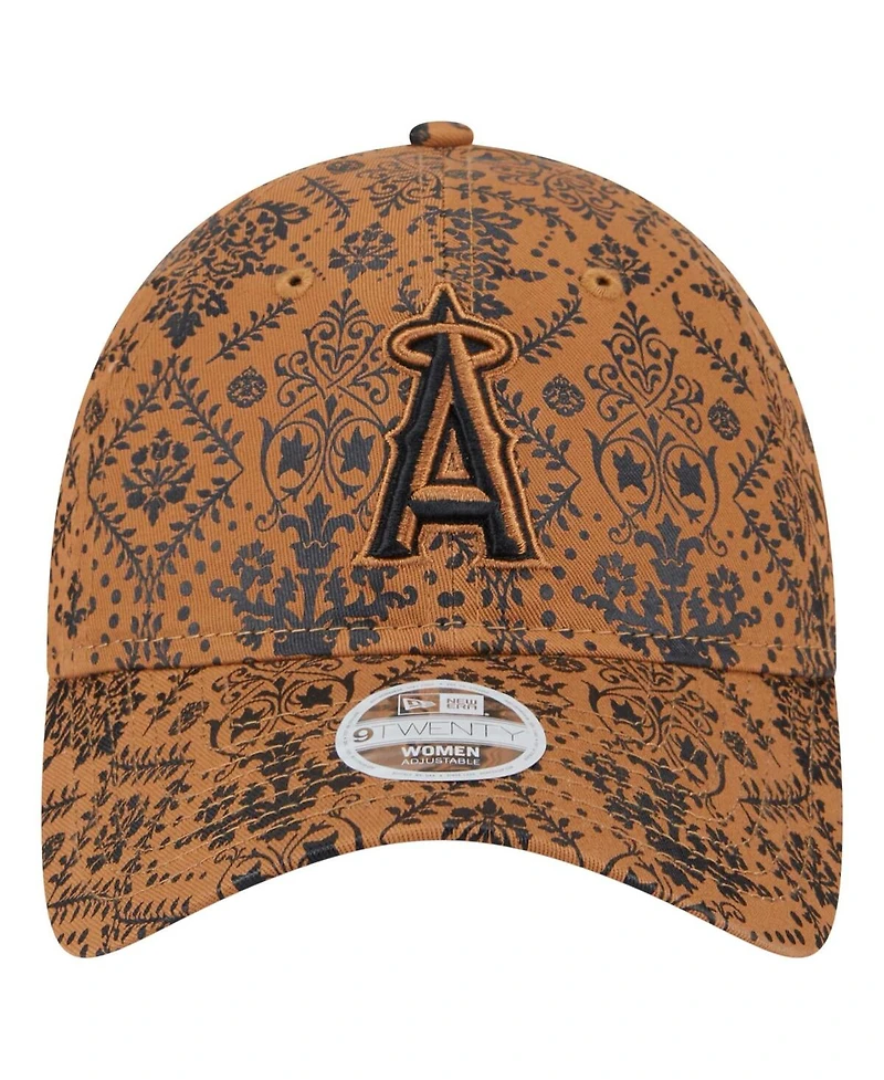 New Era Women's Brown Los Angeles Angels Vintage Deco 9TWENTY Adjustable Hat