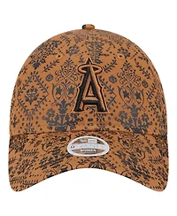 New Era Women's Brown Los Angeles Angels Vintage Deco 9TWENTY Adjustable Hat