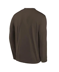 Nike Big Boys and Girls Brown San Diego Padres Authentic Collection Legend Performance Long Sleeve T-Shirt