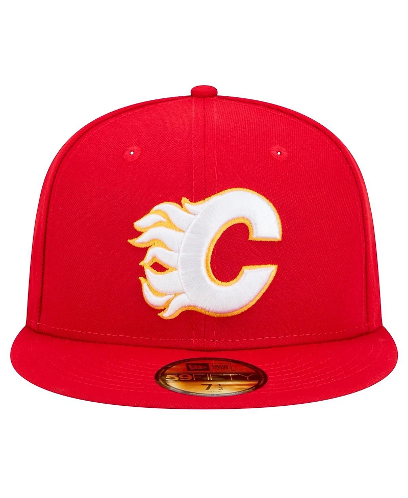 New Era Men's Red Calgary Flames Core 59FIFTY Fitted Hat