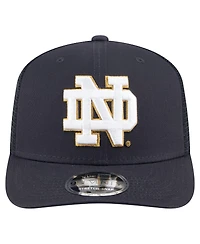 New Era Men's Navy Notre Dame Fighting Irish Primary 9SEVENTY Trucker Stretch-Snap Hat