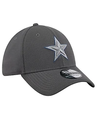New Era Men's Graphite Dallas Cowboys Main 39THIRTY Flex Hat