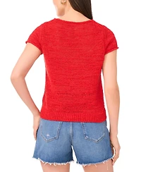 Vince Camuto Women's Short-Sleeve Knit Top