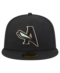 New Era Men's Black Augusta GreenJackets Authentic Collection 59FIFTY Fitted Hat