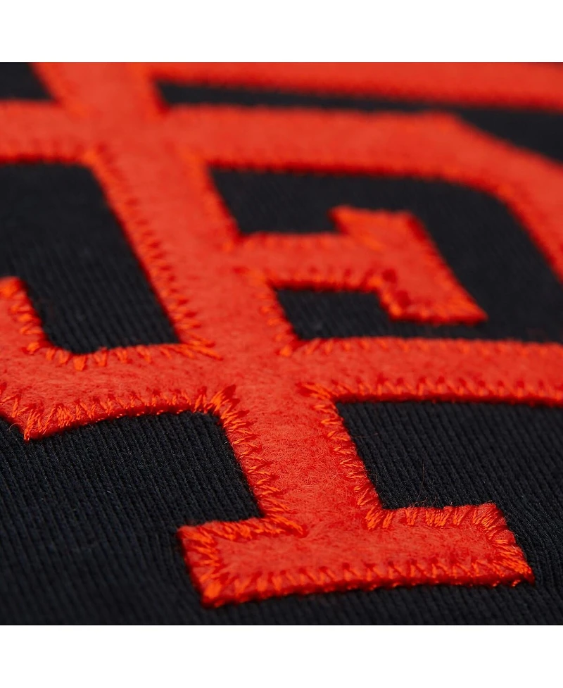 Mitchell & Ness Men's Willie Mays Black San Francisco Giants Legends Collection Vintage Logo T-Shirt