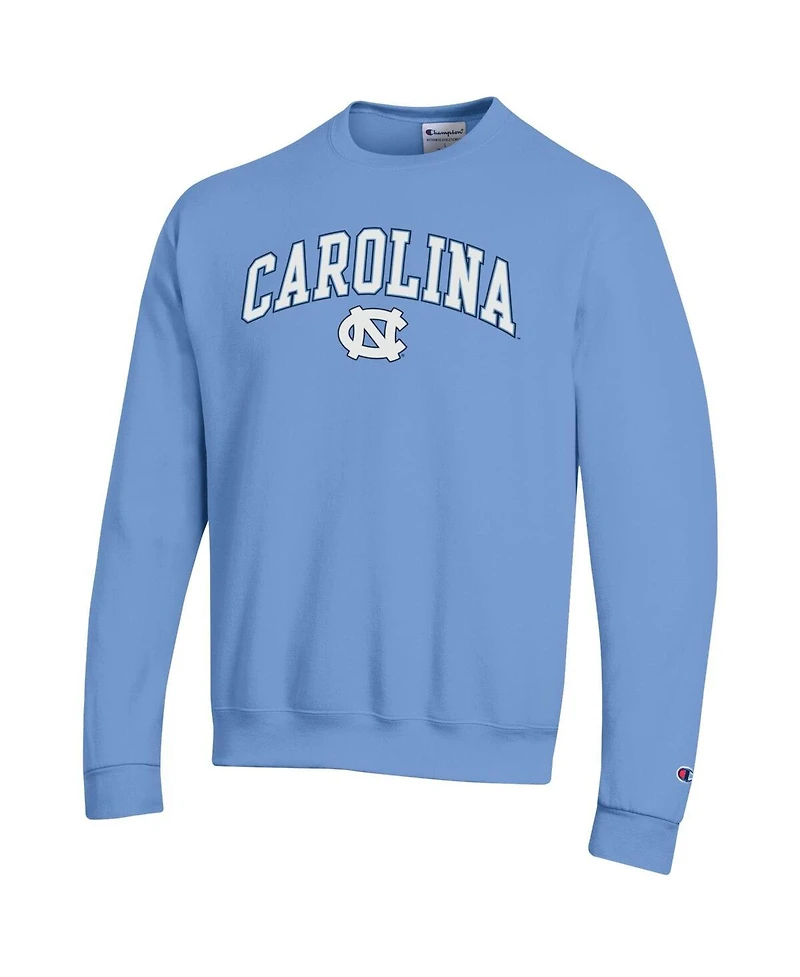 Champion Men's Carolina Blue North Tar Heels Arch Over Logo Pullover Sweatshirt