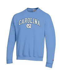 Champion Men's Carolina Blue North Tar Heels Arch Over Logo Pullover Sweatshirt