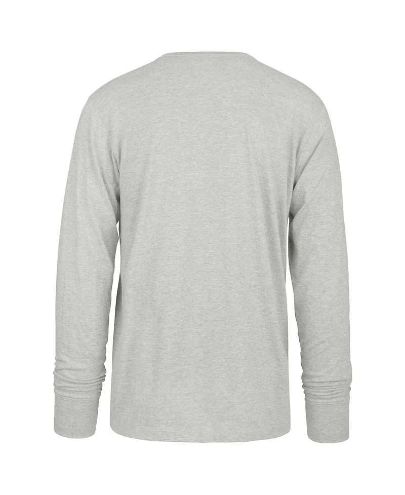 '47 Brand Men's Gray Chicago Cubs Circle Change Franklin Long Sleeve T-Shirt