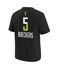 Nike Big Boys and Girls Paige Bueckers Black Dallas Wings 2025 Wnba Draft Rebel Name Number T-Shirt