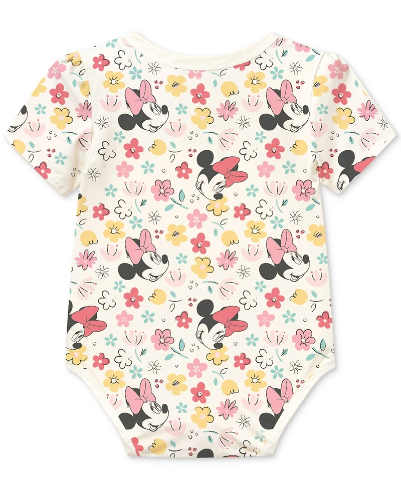 Disney Baby Girls 3-Pc. Minnie Mouse Bodysuits & Joggers Set