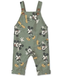 Disney Baby Boys Mickey Mouse Overalls & Top, 2 Piece Set