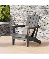 Outdoor Patio Hdpe Resin Adirondack Chair With Cup Holder and Phone