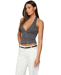 Edikted Women's Sakura Grommet Halter Top