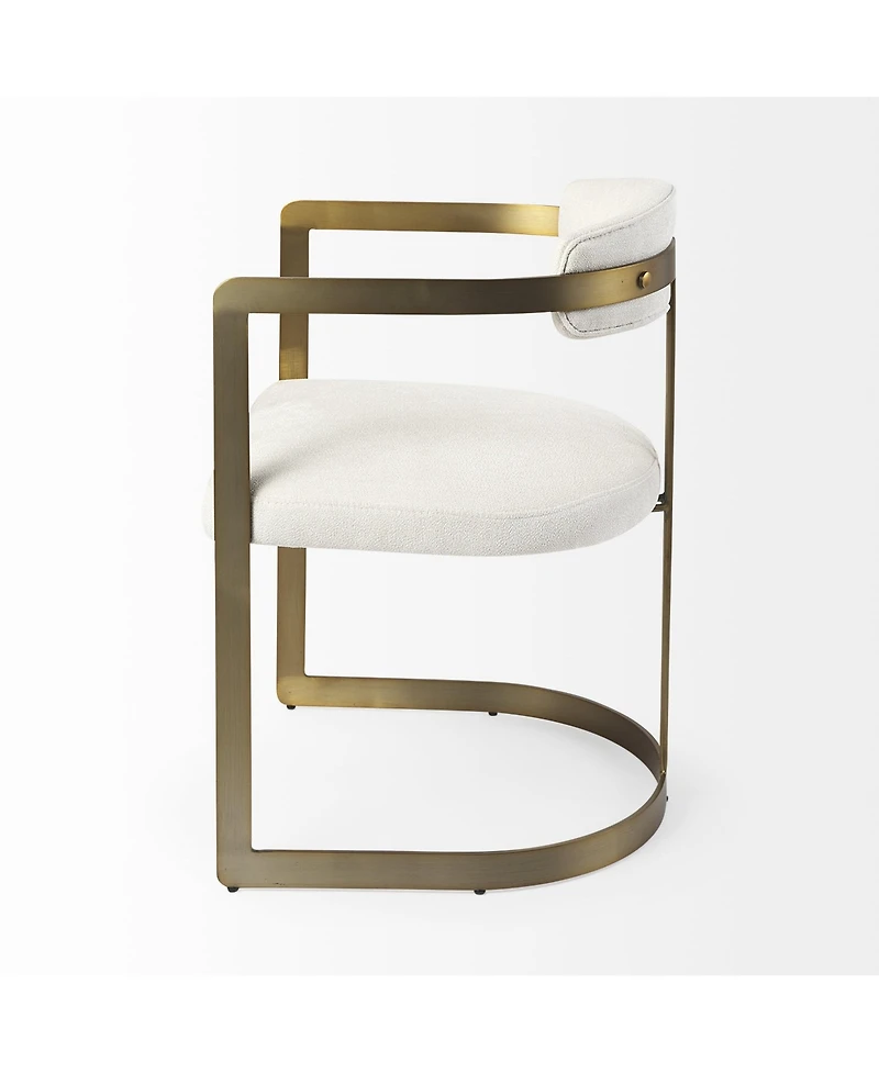 Fabric Upholstered Arm Chair for Dining Table or Living Room Seating