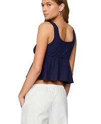 Edikted Women's Alesia Tie Front Tank Top