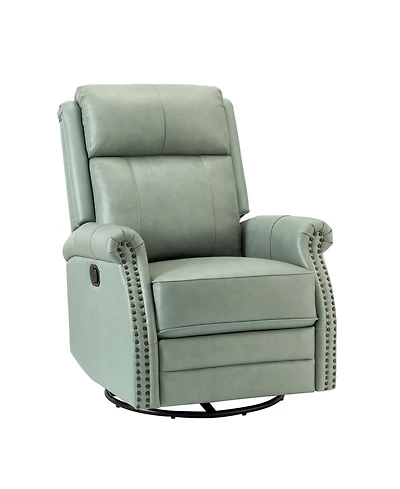Osvaldo 30.5" Wide Genuine Leather Manual Recliner