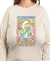 Hybrid Apparel Plus The Smurfette Graphic Pullover T-Shirt