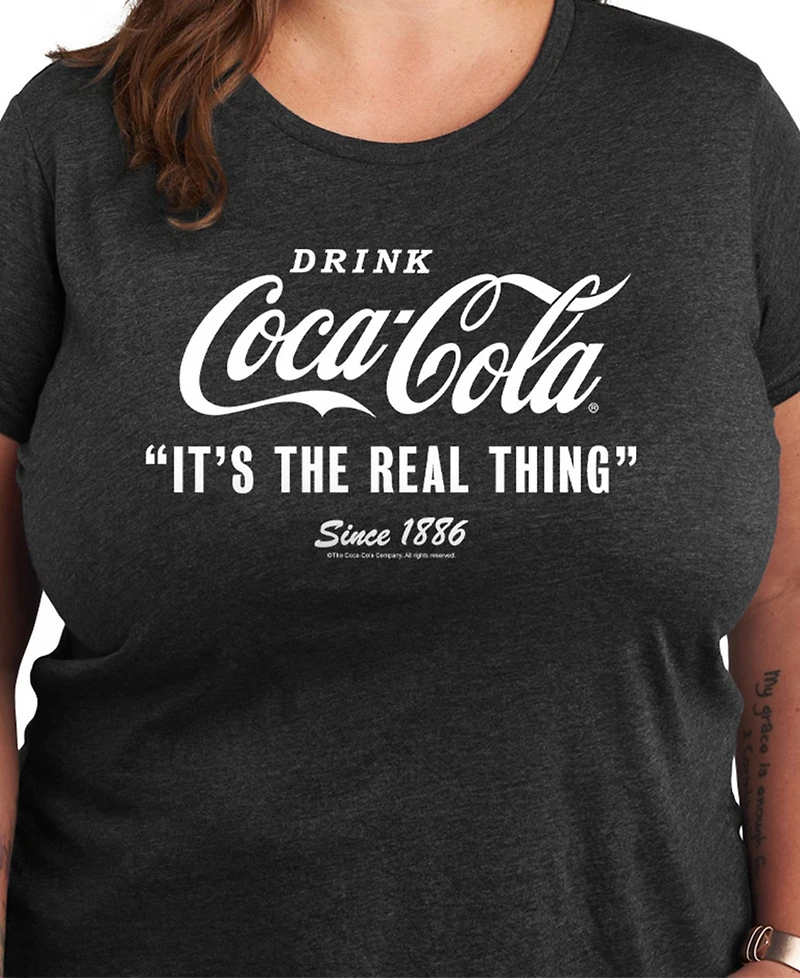 Hybrid Apparel Plus Coca-Cola The Real Thing Graphic T-Shirt