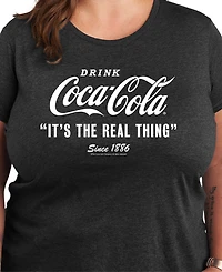 Hybrid Apparel Plus Coca-Cola The Real Thing Graphic T-Shirt