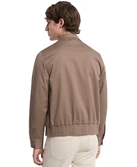 Michael Kors Men's Lightweight Long Sleeve Zip-Front Harrington Jacket