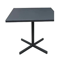 Modern 32" Square Dining Table Top with Sturdy Aluminum Pedestal Base