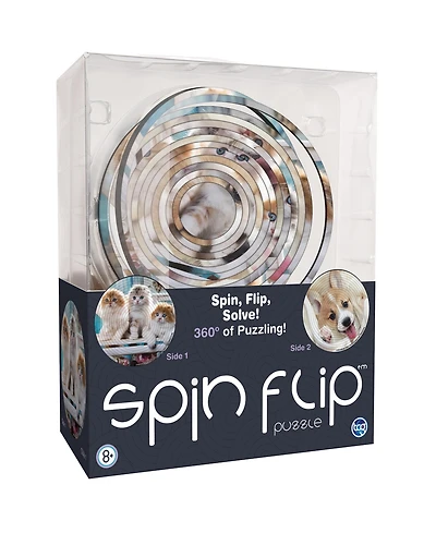 Spin Flip Puzzle: Puppies & Kittens 2L
