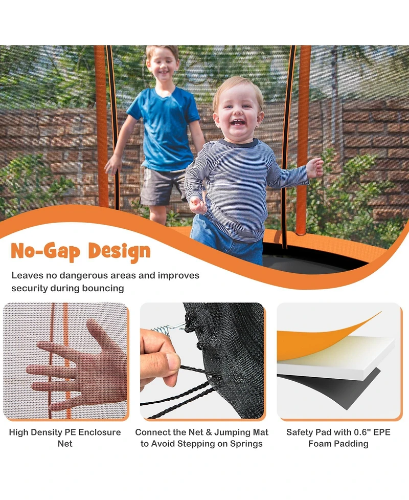 Unique Flower Shape Trampoline with Galvanized Steel Frame