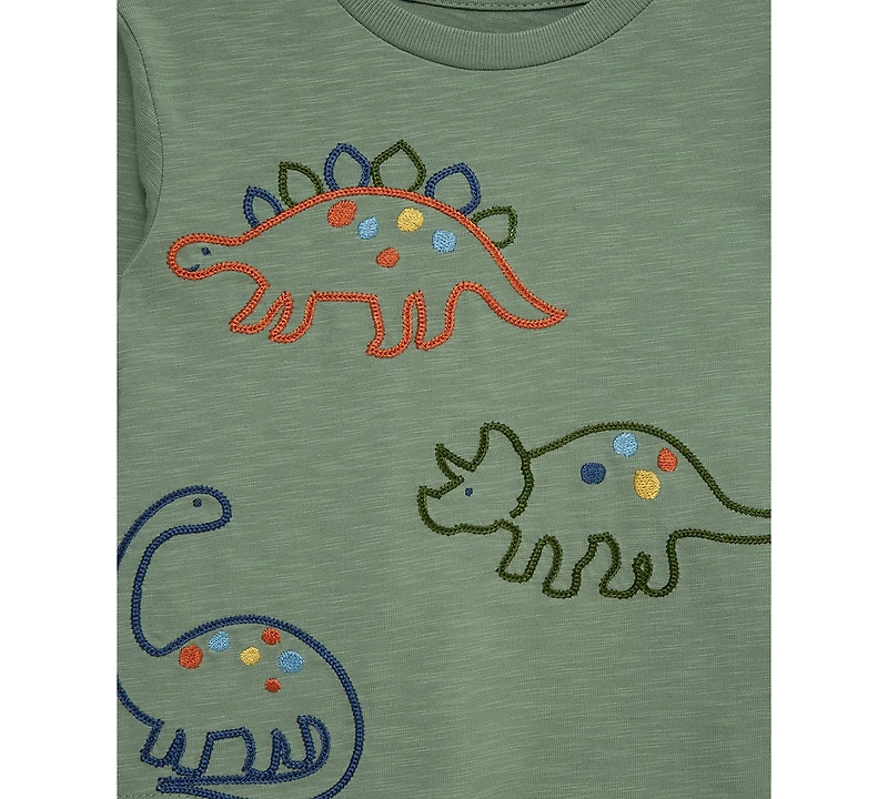 Little Me Baby Boys Dino T-Shirts & Jogger Pants, 3 Piece Set