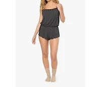 WeWoreWhat Women's Lace Panel Romper