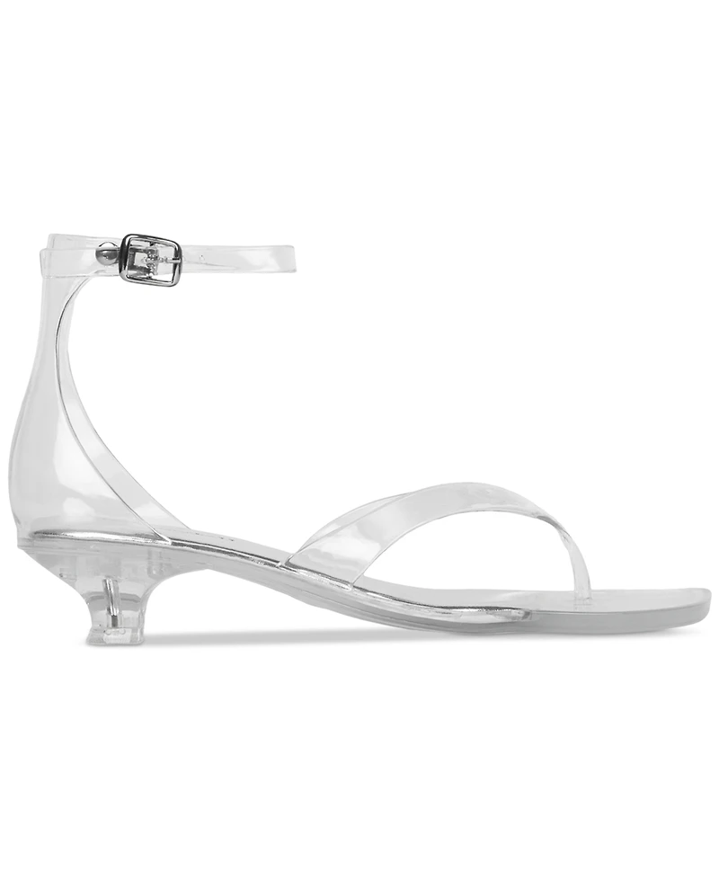 Jeffrey Campbell Women's Gummy Kitten-Heel Jelly Thong Sandals