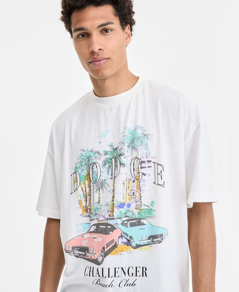 Tai Apparel Men's Dodge Challenger Graphic T-Shirt