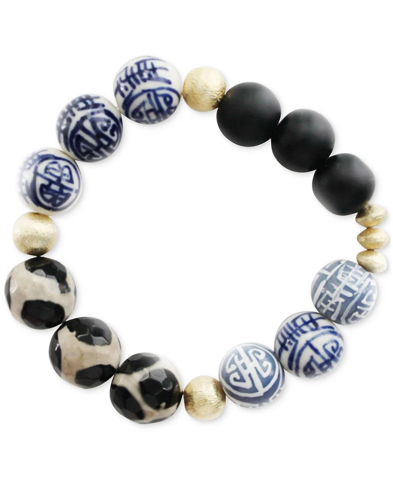 Michael Gabriel Designs Royal Azure Multi Colored Stretchy Bracelet