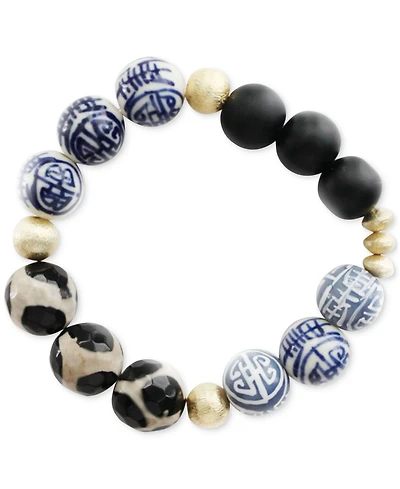 Michael Gabriel Designs Royal Azure Multi Colored Stretchy Bracelet