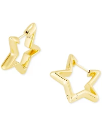 Kendra Scott 14k Gold-Plated Small Star Huggie Hoop Earrings, 0.88"
