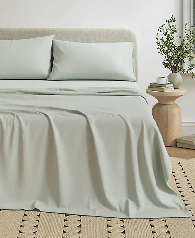 Linery & Co. Heathered Melange Cotton Jersey Knit Sheet Set