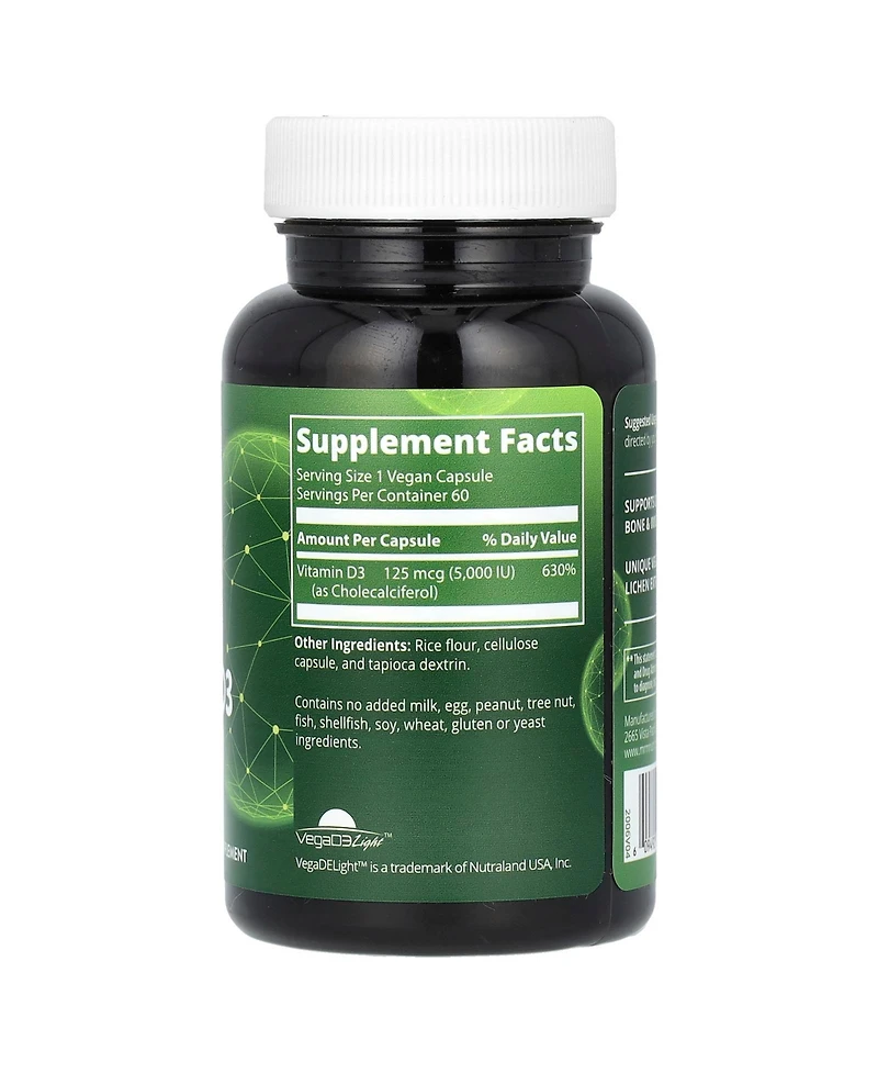 Mrm Nutrition Nutrition Vitamin D3 125 mcg (5 000 Iu)