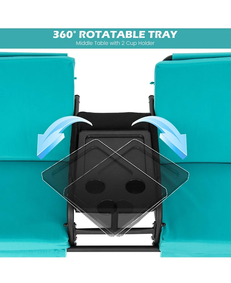 Porch Swing Chair with Adjustable Canopy