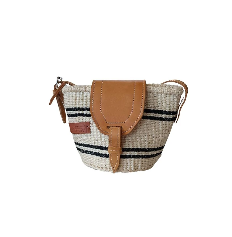 Peace Micro Handmade Sisal Crossbody Bag